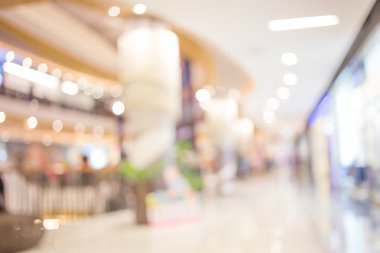 Abstrack arka plan bokeh alışveriş merkezi ile.