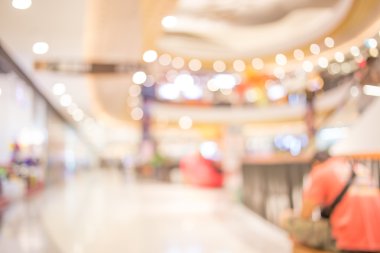 Abstrack arka plan bokeh alışveriş merkezi ile.