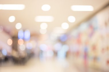 Abstrack arka plan bokeh alışveriş merkezi ile.