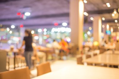 Kahve dükkanı görüntüde bulanıklık.