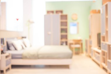 Yatak odasında arka plan bulanıklık