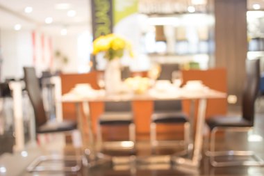 Yemek odası arka plan bulanıklık