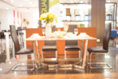 Yemek odası arka plan bulanıklık