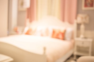 Arkaplan İçi Bulanık Yatak Odası, ürün görüntüleme şablonu.