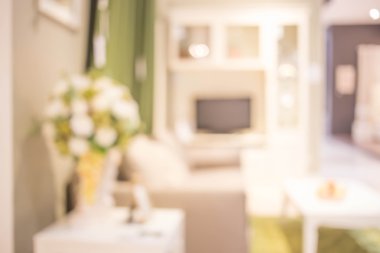 Modern oturma odası iç görüntü bulanıklığı