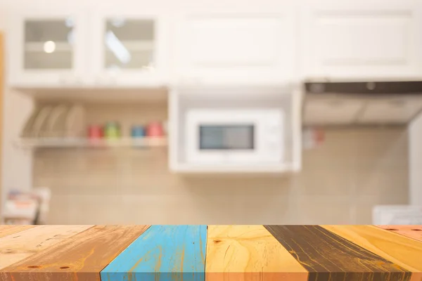 Blur Cocina Habitación Interior Fondo Plantilla Visualización Del Producto — Foto de Stock