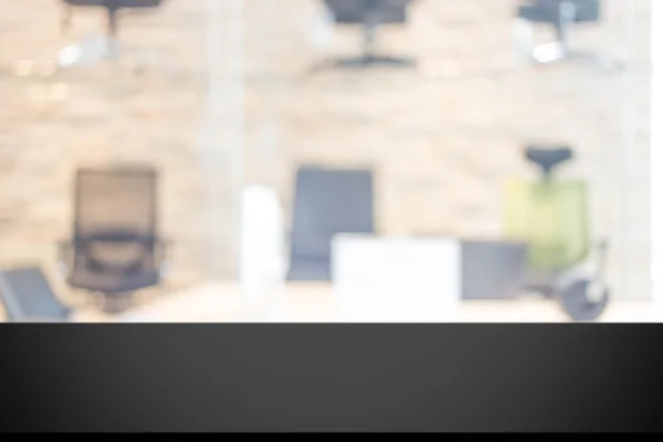 Bulanık ofis odası Arkaplan İçi, ürün görüntüleme şablonu.