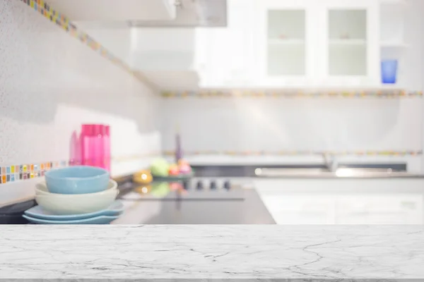 Modern Mutfak Odası 'nın bulanık görüntüsü. Mutfak Odası.