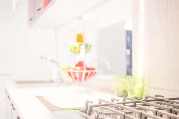 キッチン ルームの背景をぼかし — ストック写真