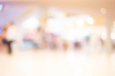 Bulanık görüntü alışveriş mal ve bokeh.