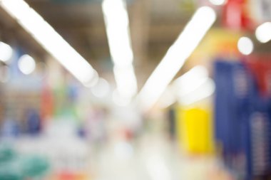 Bulanık görüntü alışveriş mal ve bokeh.