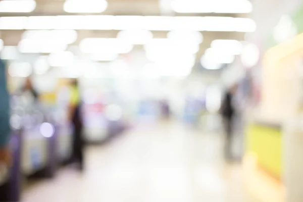 Imagem turva de compras mal e bokeh . — Fotografia de Stock