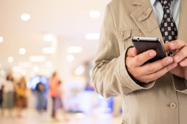 İş adamı alışveriş merkezi.