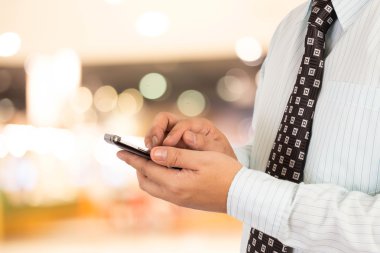 İş adamı alışveriş merkezi.