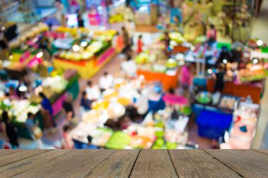 Alışveriş merkezinin bulanık görüntüsü ve bokeh arkaplan