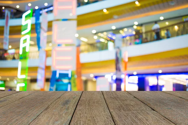 Blurred image of shopping mall and bokeh background — Stock Photo, Image