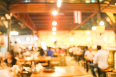 Bulanık arka plan: müşteri, Restoran ile arka plan bulanıklık