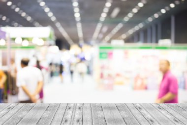 Alışveriş merkezinin bulanık görüntüsü ve bokeh arkaplan