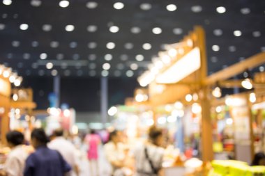 Alışveriş merkezinin bulanık görüntüsü ve bokeh arkaplan