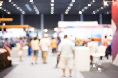 Alışveriş merkezinin bulanık görüntüsü ve bokeh arkaplan