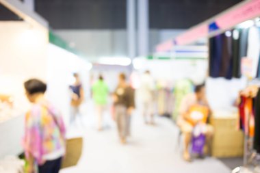 Alışveriş merkezinin bulanık görüntüsü ve bokeh arkaplan