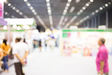 Alışveriş merkezinin bulanık görüntüsü ve bokeh arkaplan