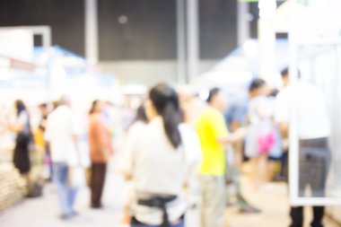 Alışveriş merkezinin bulanık görüntüsü ve bokeh arkaplan