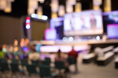 Bulanık görüntü için arka plan kullanım büyük seminer odası .