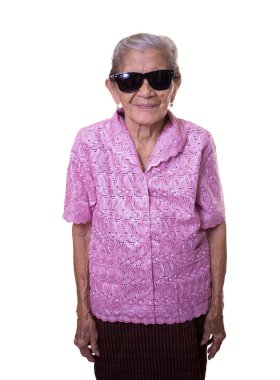 Asyalı bir kadın kıdemli portresi