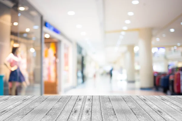 Imagem turva de shopping center e bokeh fundo — Fotografia de Stock