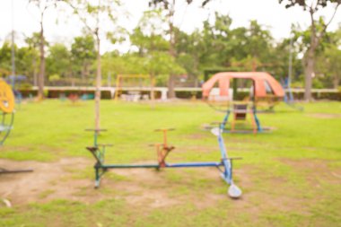 Defocused ve Çocuk Bahçesi genel Park'ta görüntüsünü bulanıklık