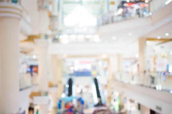 Wazig beeld van winkelcentrum en bokeh achtergrond — Stockfoto