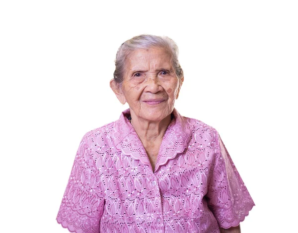 Beyaz arka plan üzerinde üst düzey bir Asyalı portresi