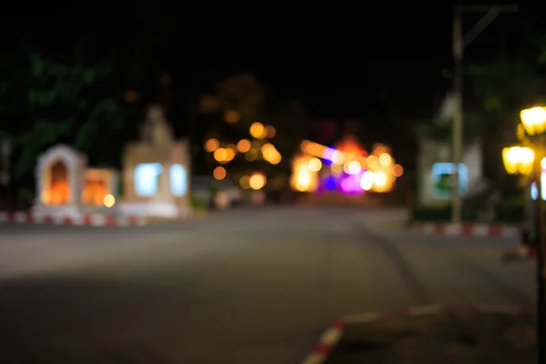 Ciudad noche luz borrosa bokeh — Foto de Stock