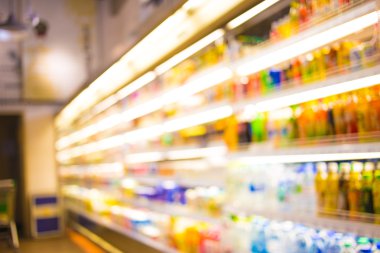 Alışveriş merkezinin bulanık görüntüsü ve bokeh arkaplan