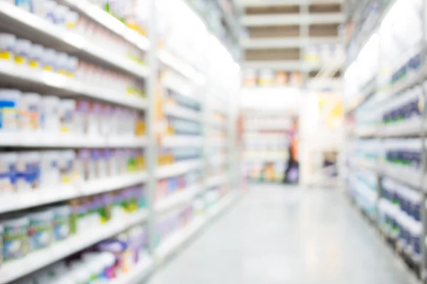 Alışveriş merkezinin bulanık görüntüsü ve bokeh arkaplan