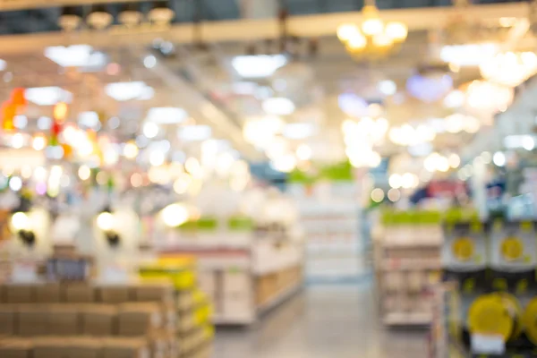 Imagem turva de shopping center e bokeh fundo — Fotografia de Stock