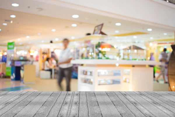 Imagem turva de shopping center e bokeh fundo — Fotografia de Stock