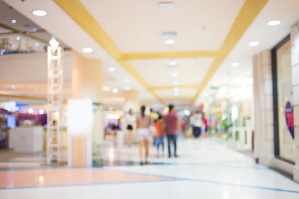 Imagem turva de shopping center e bokeh fundo — Fotografia de Stock