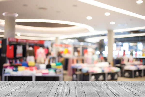 Imagem turva de shopping center e bokeh para uso em segundo plano . — Fotografia de Stock