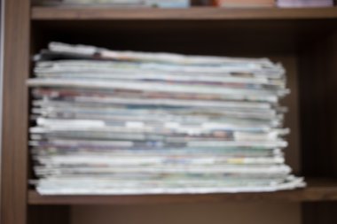 Görüntü yığını gazetelerin bulanıklık