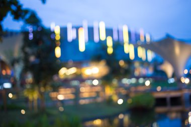 Şehir gece lambası bokeh, bokeh arka plan bulanıklık.