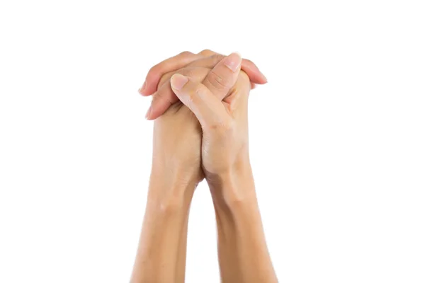 Praying Hands Isolated on white background. — Stock Photo, Image
