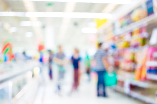 Imagem turva de shopping center e bokeh fundo — Fotografia de Stock