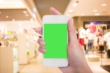 Fotoğraf boş. Alışveriş mal bir akıllı telefon ile fotoğraf çekimi