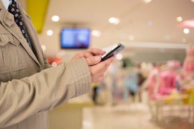 İş adamı alışveriş merkezi.