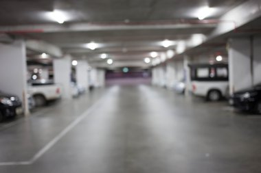 Görüntü, Yeraltı otopark araba ile bulanıklık.