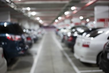 Görüntü, Yeraltı otopark araba ile bulanıklık.