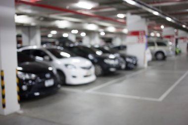 Görüntü, Yeraltı otopark araba ile bulanıklık.