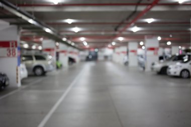 Görüntü, Yeraltı otopark araba ile bulanıklık.